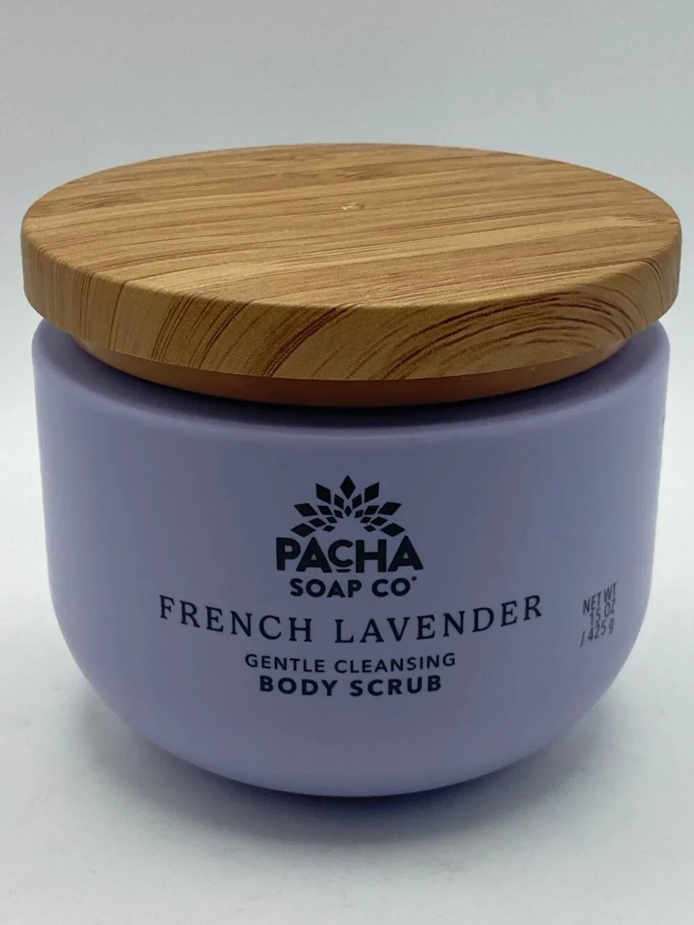 Pacha Soap Co. French Lavender Body Scrub – 15 oz / 425 g
